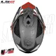 MF6067 Casco con Maschera LS2 Drifter Devor OF606 Grigio Rosso Nero Opaco