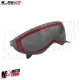 MF6067 Casco con Maschera LS2 Drifter Devor OF606 Grigio Rosso Nero Opaco
