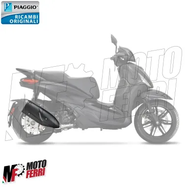 MF6068 Protezione Marmitta Nera Originale Piaggio Beverly 300 HPE 2021 / 2024
