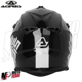 MF6070 Casco Acerbis Linear 22.06 Moto Cross Enduro Motard Bianco / Nero Lucido 2