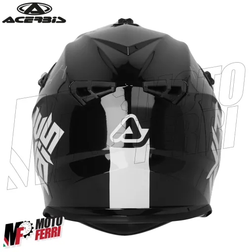MF6070 Casco Acerbis Linear 22.06 Moto Cross Enduro Motard Bianco / Nero Lucido