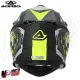 MF6071 Casco Acerbis Linear Moto Cross Enduro Motard Nero / Giallo Fluo Opaco