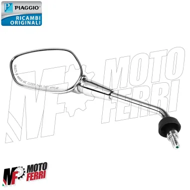 MF6086 Specchietto Sinistro Cromato Originale Vespa GTS 125 300 HPE 2023 2024