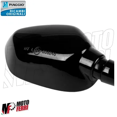 MF6088 Specchietto Destro Nero Lucido Originale Vespa GTS 125 300 HPE 2023 2024