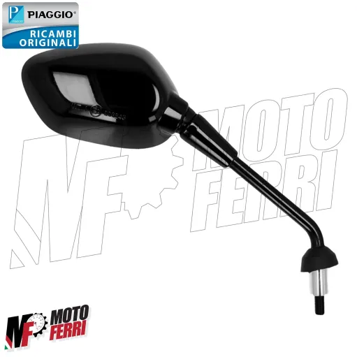 MF6088 Specchietto Destro Nero Lucido Originale Vespa GTS 125 300 HPE 2023 2024