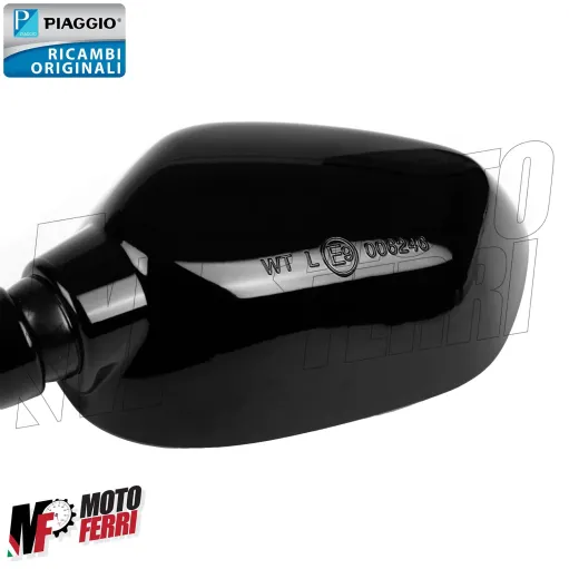 MF6089 Specchietto Sinistro Nero Lucido Origin Vespa GTS 125 300 HPE 2023 2024