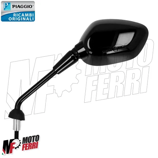 MF6089 Specchietto Sinistro Nero Lucido Origin Vespa GTS 125 300 HPE 2023 2024