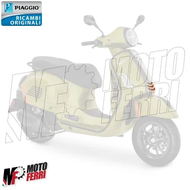 MF6091 Fregio Arancione Nasello Anteriore Originale Vespa GTS 125 300 2023 / 2024