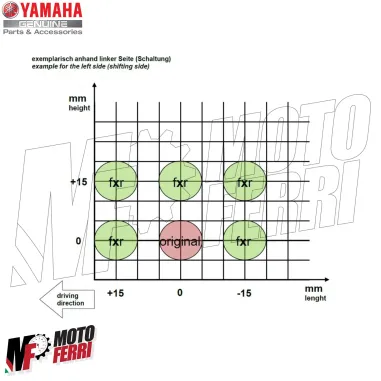 MF6105 Kit Pedane Arretrate Racing Gilles Originale Yamaha MT-07 mod 2018 / 2024