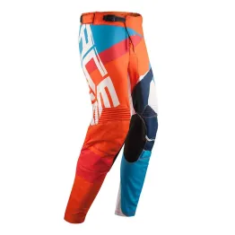 MF6114 - Pantaloni Moto Cross Enduro Acerbis Stormchaser MX Arancio Fluo / Blu
