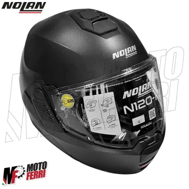MF6116 Casco Modulare Convertibile Nolan N120-1 Black Graphite Opaco
