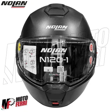 MF6116 Casco Modulare Convertibile Nolan N120-1 Black Graphite Opaco