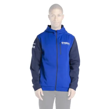 MF6121 Felpa con Zip e Cappuccio Paddock Blu da Uomo Originale Yamaha Racing