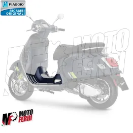 MF6130 Pedana Poggiapiedi Blu Opaco 228/A Originale Vespa GTS 300 Supertech 2022 2
