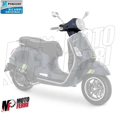 MF6131 Coprimanubrio Blu Opaco 228/A Originale Vespa GTS 300 Supertech 2022 / 2024