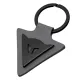 MF6136 - Portachiavi Dainese Keyring Originale in Pelle Grigia e Acciaio