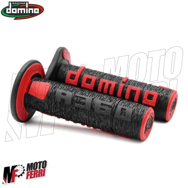 MF3871 Manopole Domino A360 Rosso / Nero Universali Cross Honda Gasgas KTM