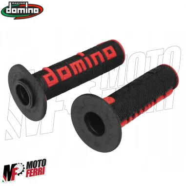 MF3871 Manopole Domino A360 Rosso / Nero Universali Cross Honda Gasgas KTM