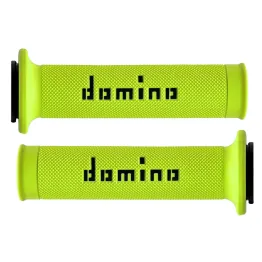 MF2830 Manopole Domino Strada Giallo Fluo / Nero Universale Honda KTM Yamaha