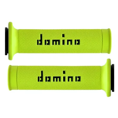 MF2830 Manopole Domino Strada Giallo Fluo / Nero Universale Honda KTM Yamaha