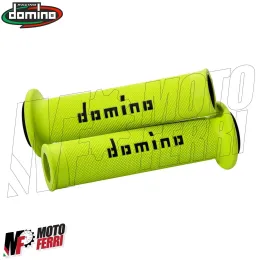 MF2830 Manopole Domino Strada Giallo Fluo / Nero Universale Honda KTM Yamaha 2