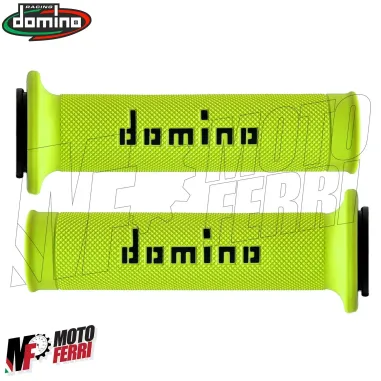 MF2830 Manopole Domino Strada Giallo Fluo / Nero Universale Honda KTM Yamaha