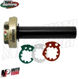 MF4219 Comando Gas Rapido Domino Racing XM2 Oro 3 Ghiere 2 Fili Univesale Moto 2