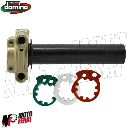 MF4219 Comando Gas Rapido Domino Racing XM2 Oro 3 Ghiere 2 Fili Univesale Moto