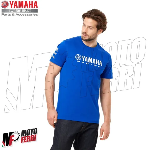 MF6149 Maglia T-Shirt Paddock Blu Essential Uomo Originale Yamaha Racing