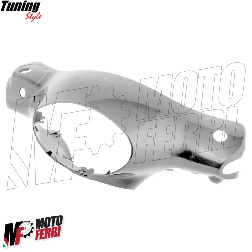 MF6155 Coprimanubrio Anteriore Cromato Piaggio Liberty Vespa ET2 ET4 50 125 150