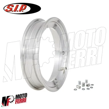 MF0625 Cerchio tubeless Sip alluminio lucido 2.10-10" Vespa 50 125 Et3 Px 150