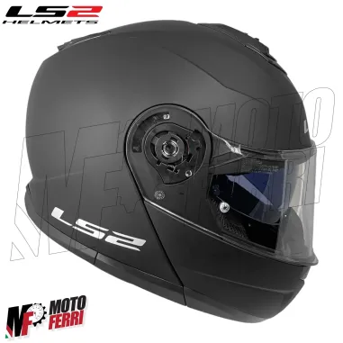 MF6159 Casco Modulare LS2 Strobe II FF908 Nero Opaco Omologazione 22.06