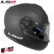 MF6159 Casco Modulare LS2 Strobe II FF908 Nero Opaco Omologazione 22.06