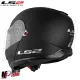 MF6159 Casco Modulare LS2 Strobe II FF908 Nero Opaco Omologazione 22.06