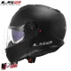 MF6159 Casco Modulare LS2 Strobe II FF908 Nero Opaco Omologazione 22.06