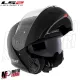 MF6159 Casco Modulare LS2 Strobe II FF908 Nero Opaco Omologazione 22.06