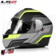 MF6160 - Casco Modulare LS2 Strobe II Monza Nero Grigio Verde Opaco FF908