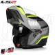 MF6160 - Casco Modulare LS2 Strobe II Monza Nero Grigio Verde Opaco FF908