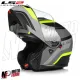 MF6160 - Casco Modulare LS2 Strobe II Monza Nero Grigio Verde Opaco FF908