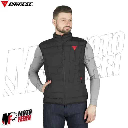 MF6165 - Gilet Piumino Dainese Down-Vest Afteride Nero Moto Scooter