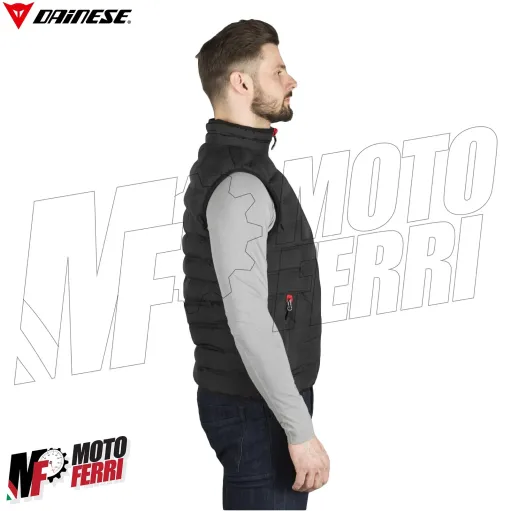 MF6165 - Gilet Piumino Dainese Down-Vest Afteride Nero Moto Scooter