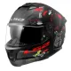MF6166 Casco Integrale LS2 Stream II Angry Monkey Nero Rosso Opaco FF808