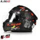 MF6166 Casco Integrale LS2 Stream II Angry Monkey Nero Rosso Opaco FF808
