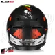 MF6166 Casco Integrale LS2 Stream II Angry Monkey Nero Rosso Opaco FF808