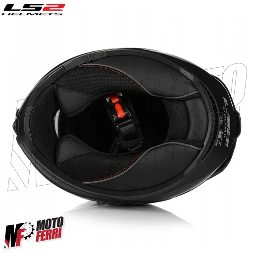 MF6166 Casco Integrale LS2 Stream II Angry Monkey Nero Rosso Opaco FF808