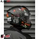 MF6166 Casco Integrale LS2 Stream II Angry Monkey Nero Rosso Opaco FF808