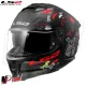 MF6166 Casco Integrale LS2 Stream II Angry Monkey Nero Rosso Opaco FF808