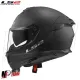 MF6167 Casco Integrale LS2 Stream II Solid Matt Black Rosso Opaco FF808