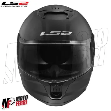 MF6167 Casco Integrale LS2 Stream II Solid Matt Black Rosso Opaco FF808