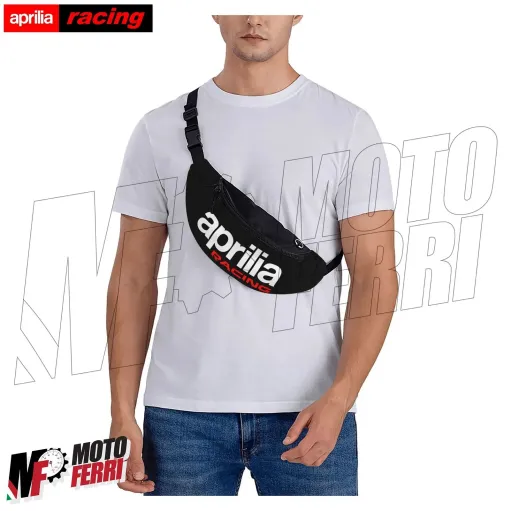 MF6170 Borsello Marsupio Moto Aprilia Racing per Chiavi Telefono Portafoglio
